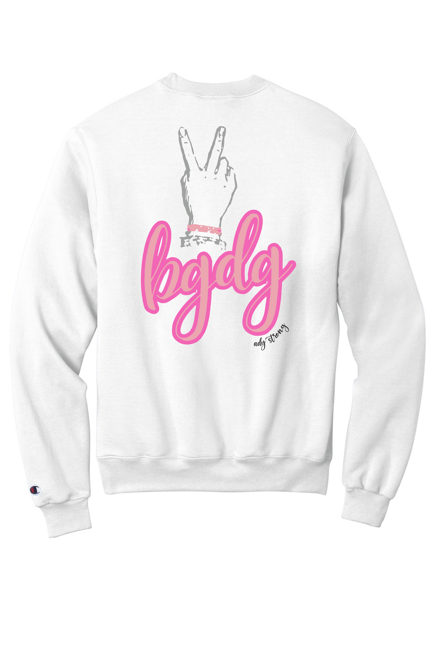 Peace on back Crew neck