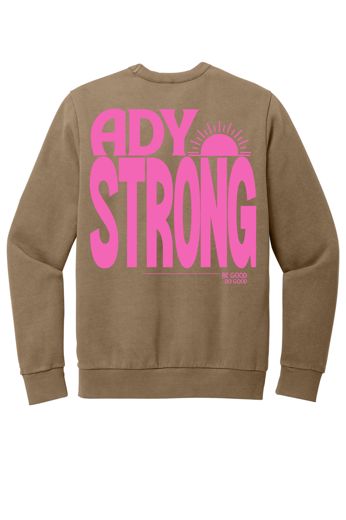 Ady Strong Large Logo on Back of Crewneck
