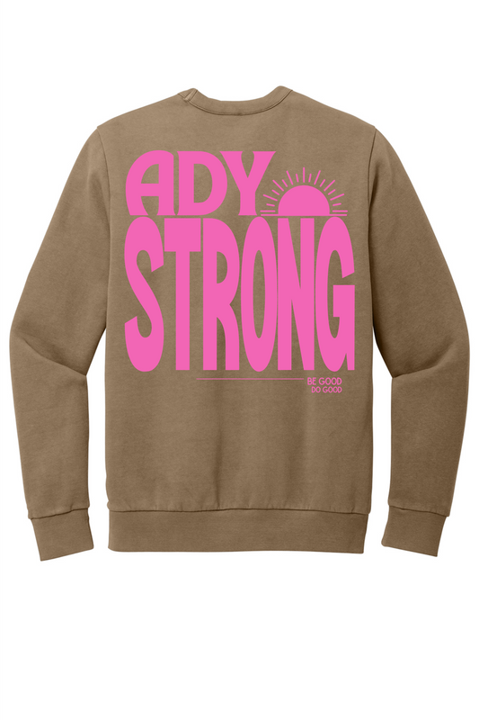 Ady Strong Large Logo on Back of Crewneck