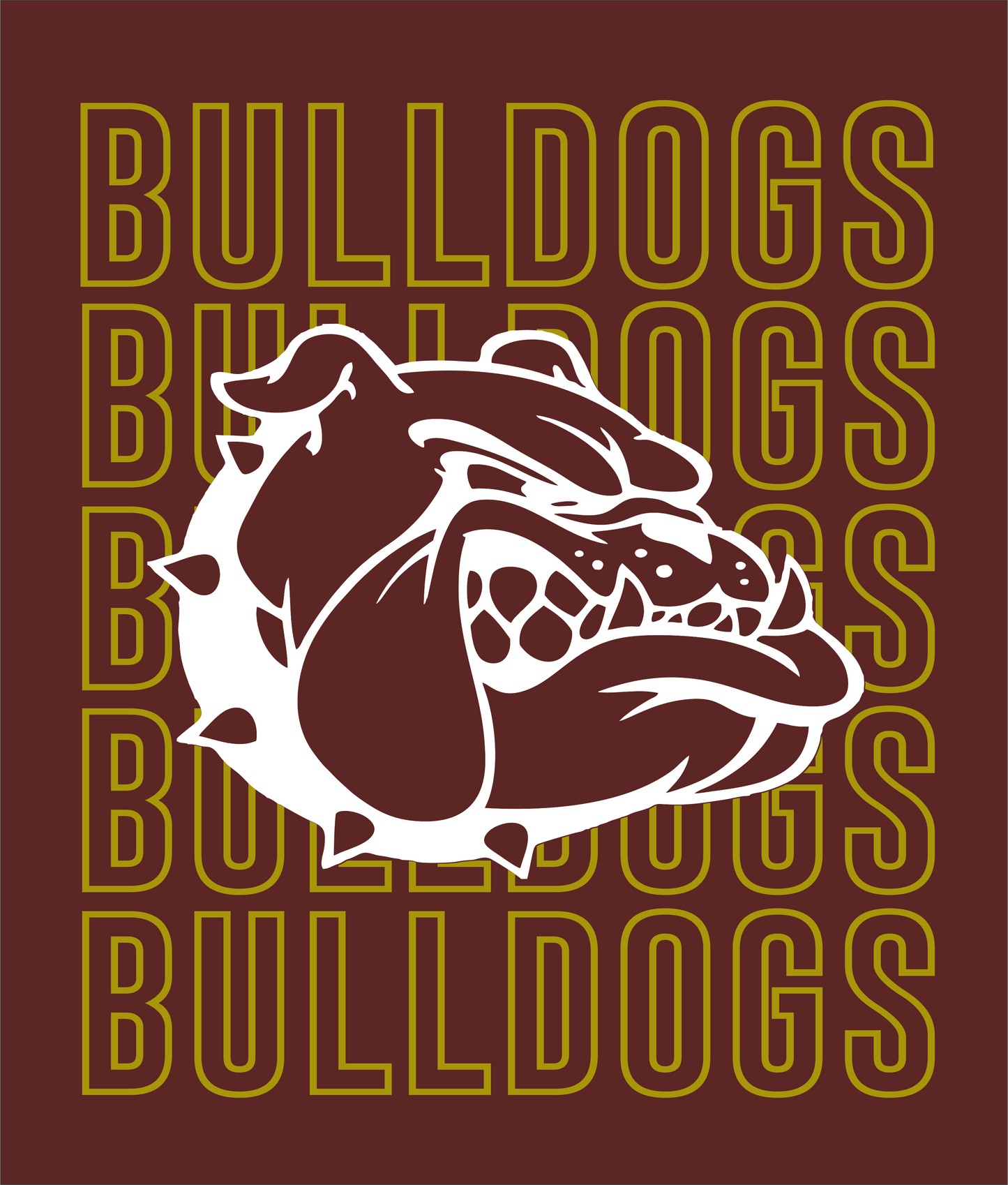 Bulldogs with head shirt