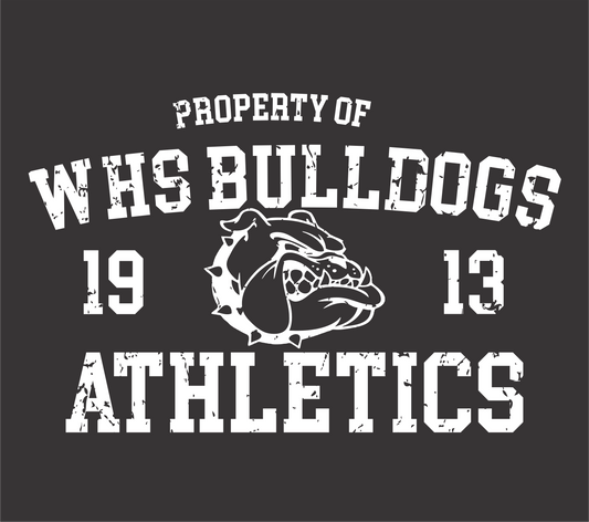 Property of WHS Bulldogs Textured