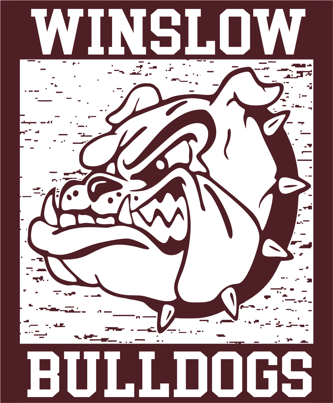 Winslow Bulldogs textured shirt