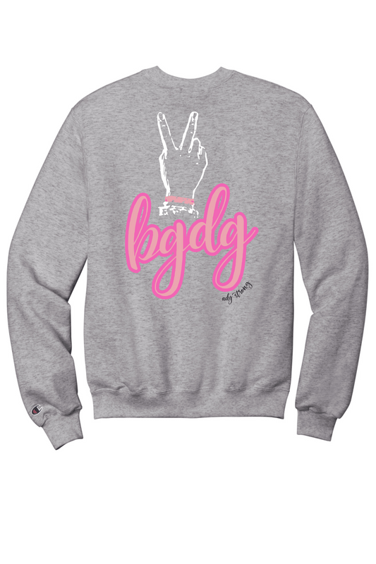 Peace on back Crew neck