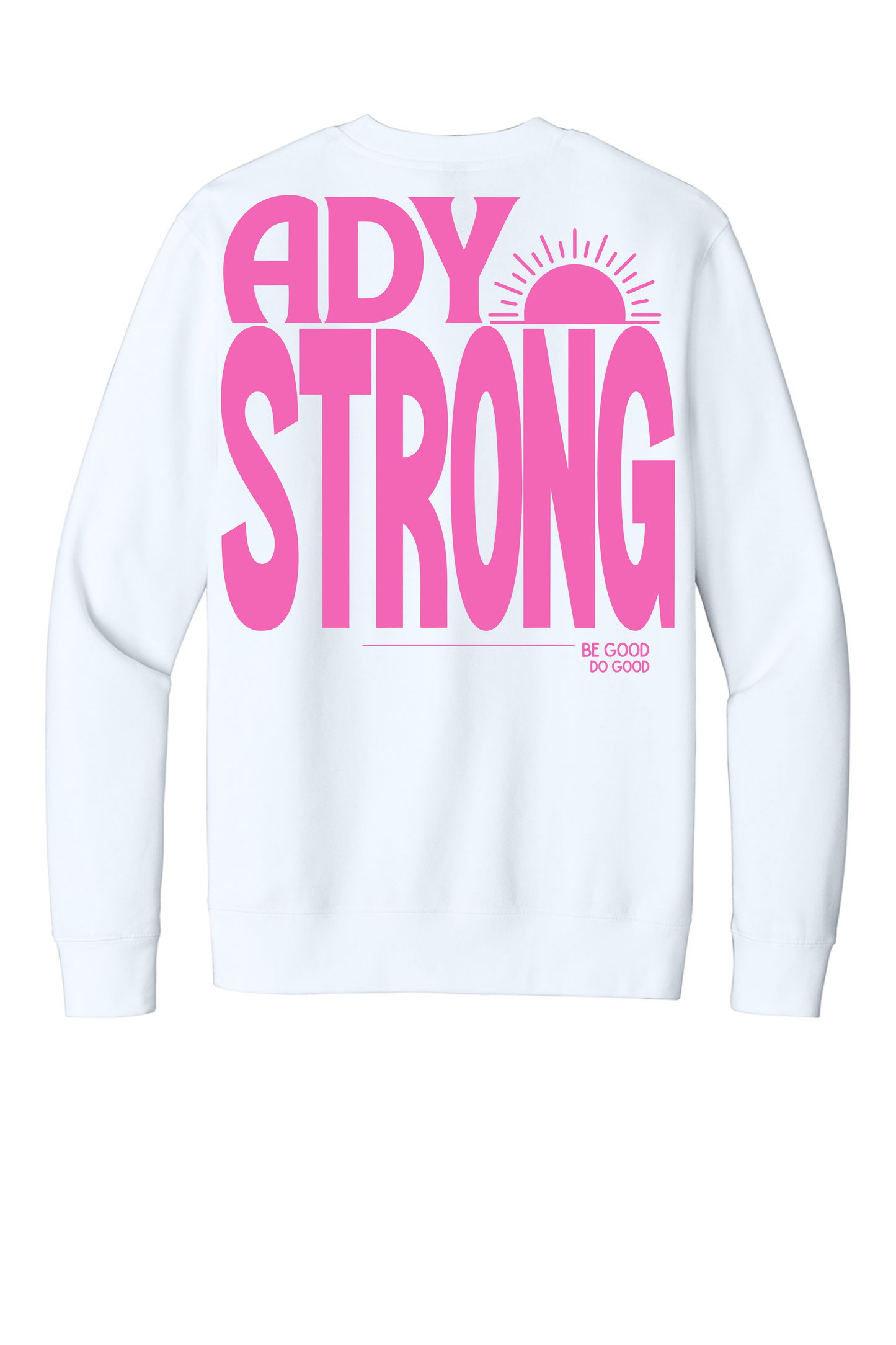 Ady Strong Large Logo on Back of Crewneck